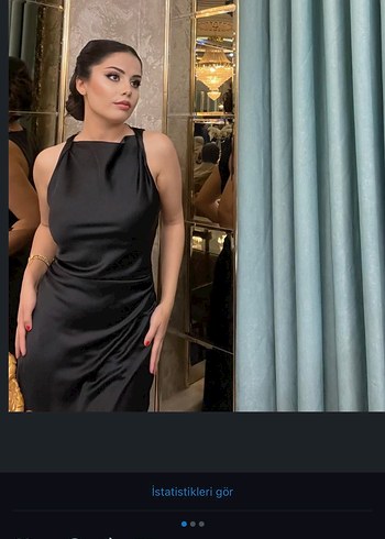 Zara Siyah V Yakalı Uzun Abiye Elbise