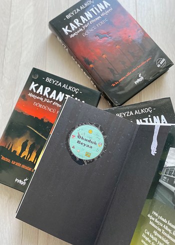  İMZALI Beyza Alkoç Karantina Roman Seti 4 Kitap