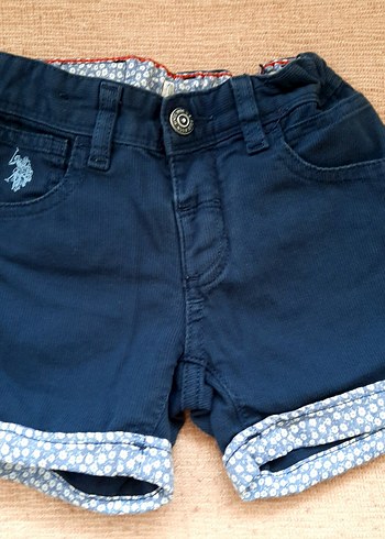 Çocuk Koyu Mavi Denim Şort