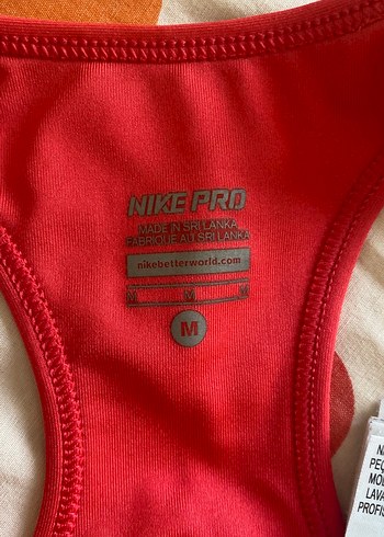 m Beden Pembe Nike pro Sporcu Sütyeni