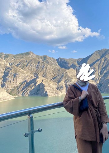 Camel Renkli Midi Boy Kadın Kimono