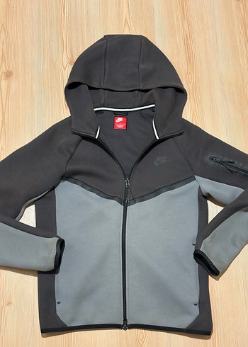 Nike Kapusonlu Gri Siyah Spor Ceket