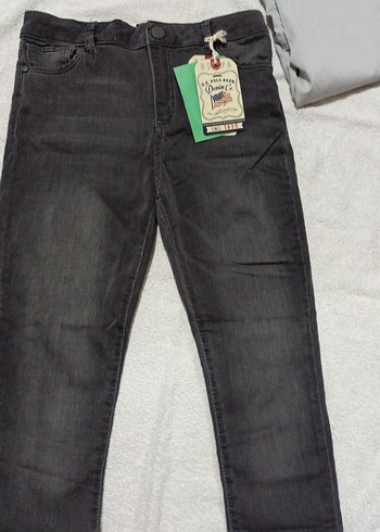Gri Kadın Denim Pantolon Regular Fit