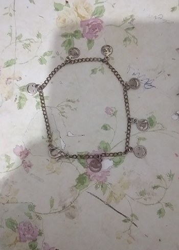 Beden çeşitli Renk Nakışlı Zincir Detaylı Bohem Bileklik