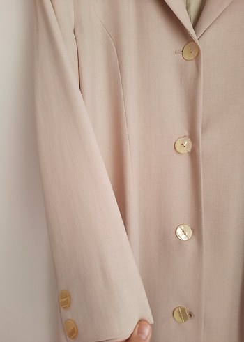 Krem Uzun Pardesü - Görsel 2