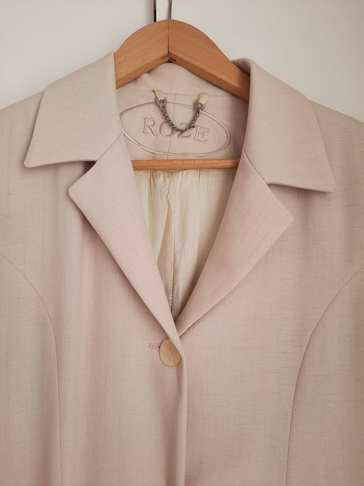 Krem Uzun Pardesü - Görsel 3