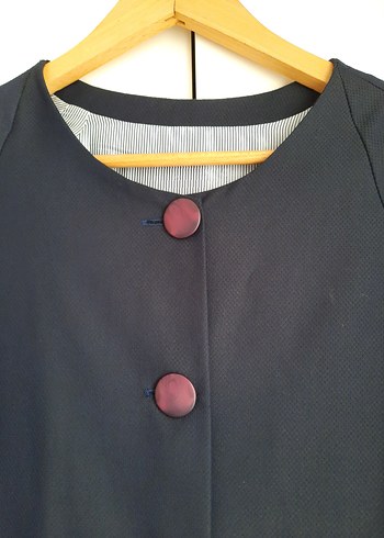 Lacivert Kadın Dış Giyim Kap - Görsel 2