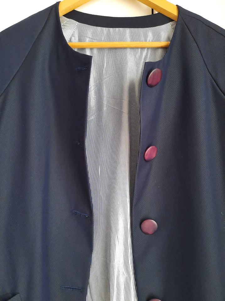 Lacivert Kadın Dış Giyim Kap - Görsel 3