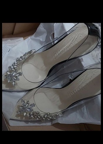Diğer Diger Siyah Sekilli Stiletto Kadın Abiye Ayakkabı
