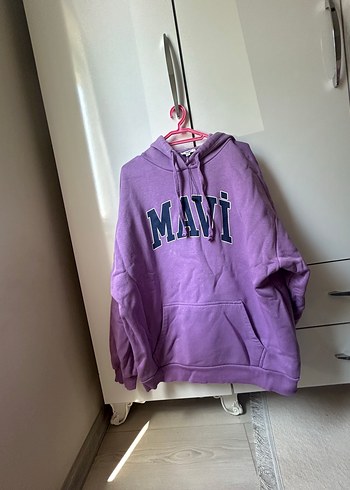Mavi Jeans Mavi Kadın Yeşil ve mor Kapüşonlu Sweatshirt