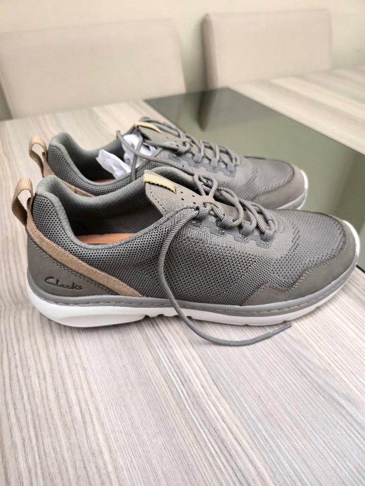 Clarks Gri Erkek Spor Ayakkabı Bağcıkları - Görsel 2