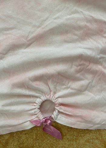 Kız Çocuk Pembe Kısa Kollu Batik Tişört - Görsel 2