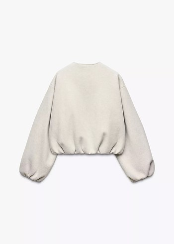 Zara ELASTİK KENARLI YUMUŞAK BOMBER CEKET