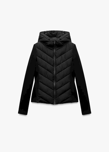 Zara KONTRAST ŞİŞME MONT