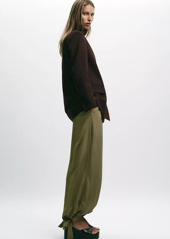m Beden kahverengi Renk ÇİFT DÜĞMELİ OVERSIZE BLAZER