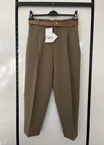 ZARA KEMERLİ PENSLİ PANTOLON