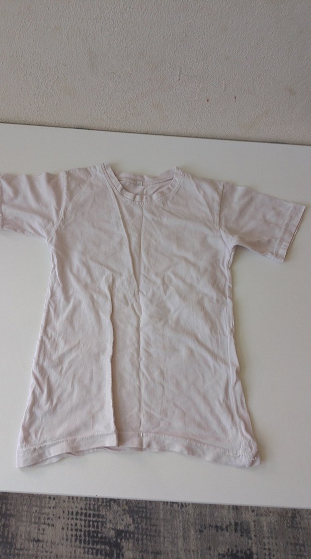 Beyaz Çocuk İçlik Tişörtü - Görsel 2