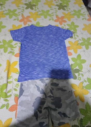 Nike Nike Erkek Bebek Batik Tişört ve Kamuflaj Şort