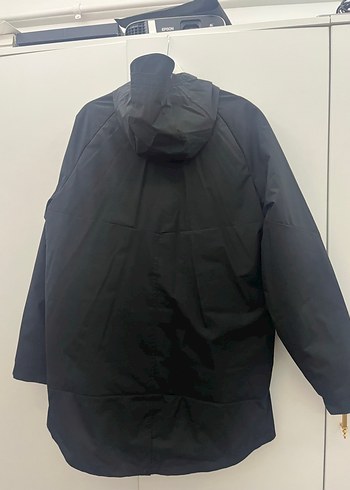 l Beden Adidas Mont - Siyah Düğmeli Erkek Midi Yağmurluk