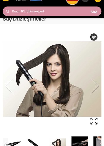  Beden Renk Braun Braun Satin Hair 7 SensoCare Saç Düzleştirici
