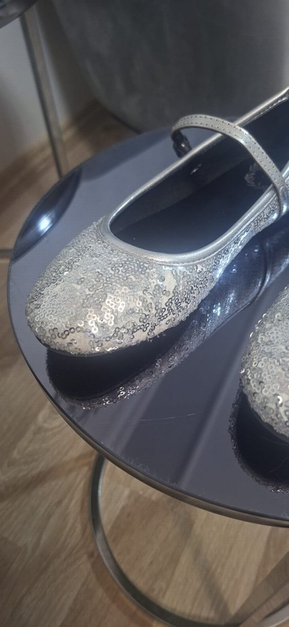 Klasik Kız Babet Ayakkabı Tokalı Gri - Görsel 3