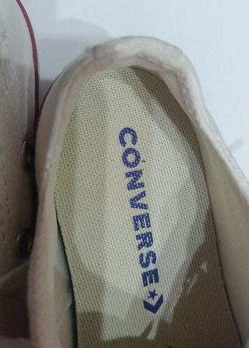 Converse Beyaz Düz Tabanlı çocuk spor ayakkabı