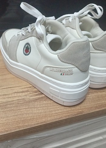 38 Beden Gri-Beyaz Bağcıklı Stiletto Topuklu Spor Ayakkabı
