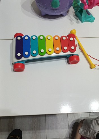 fisher Price Renkli Ahşap Ksilofon Çocuk Oyuncağı
