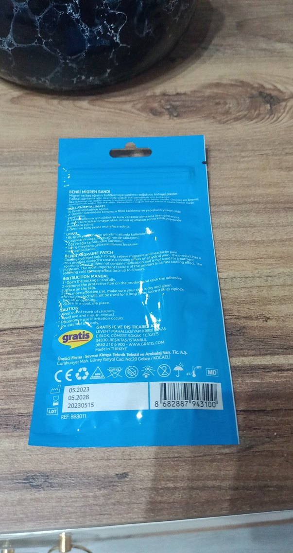 Benri Migren Bandı 2'li 12x5 cm - Görsel 2