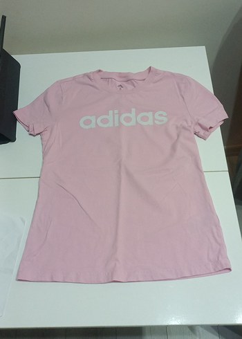 Adidas Kız Pembe Kısa Kollu Tişört