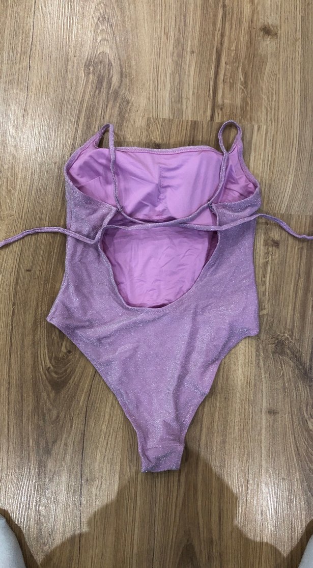 Mor İp Askılı Kadın Mayo - Görsel 2