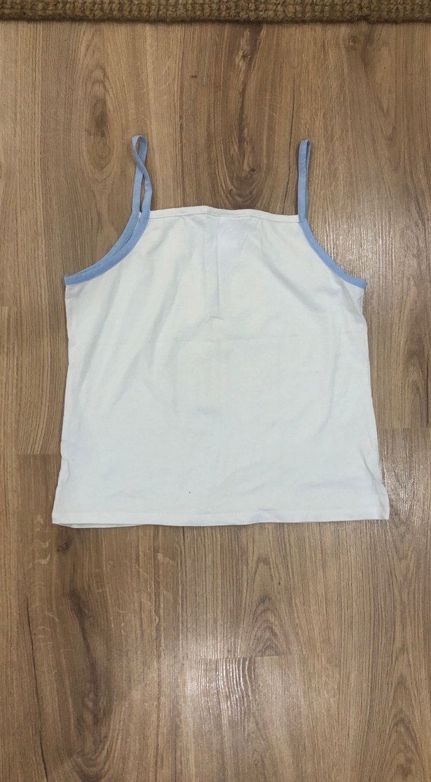 Beyaz Baskılı Atlet - Görsel 2