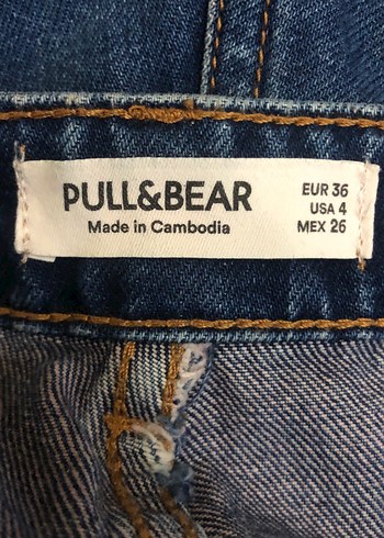 Kadın Lacivert Midi Boy Denim Pantolon - Görsel 4