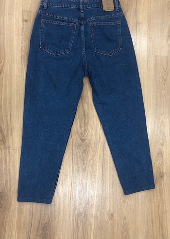 Kadın Lacivert Midi Boy Denim Pantolon - Görsel 2