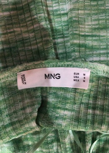 Yeşil V Yaka Midi Elbise - Görsel 3