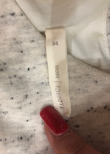 Gri Uzun Kollu Kadın Elbisesi - Görsel 3