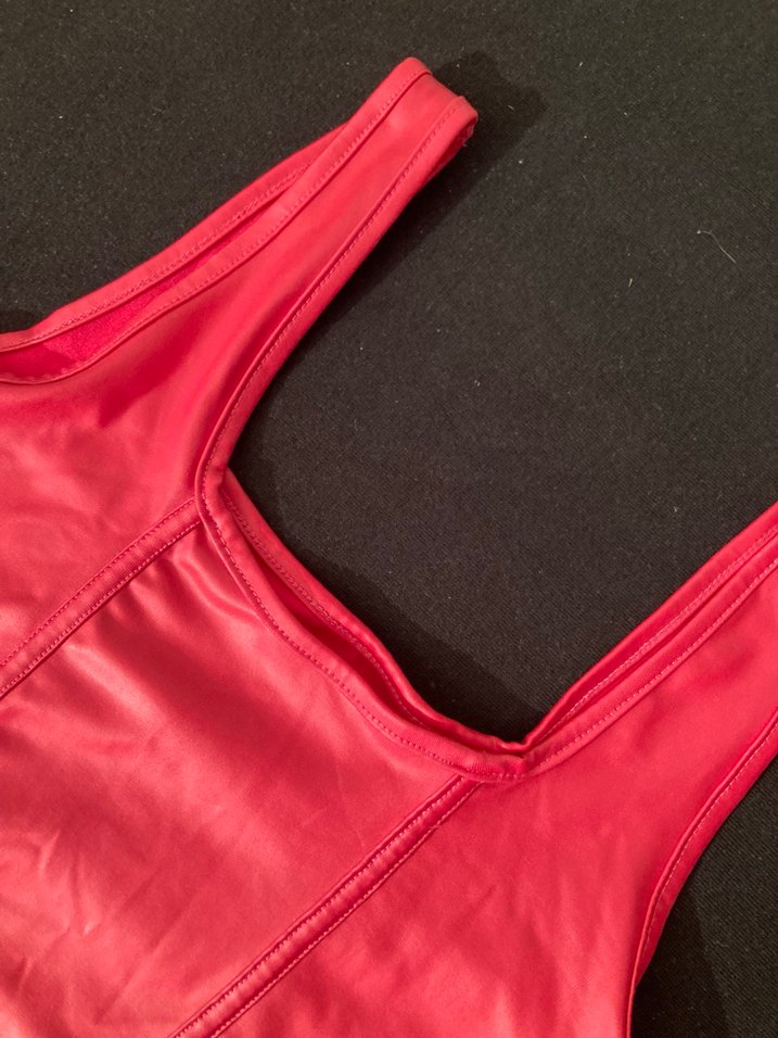 fuşya Deri Kadın Büstiyer - Görsel 2