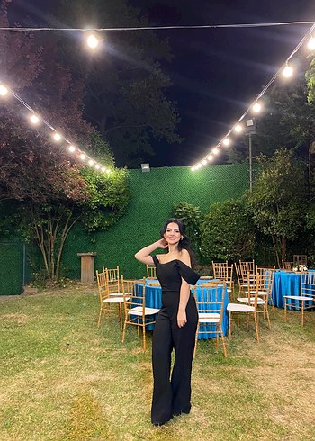 38 Beden Siyah Deri Kadın Uzun Tulum