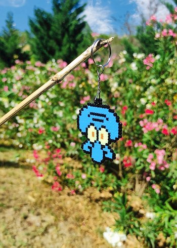 Pixel Squidward Anahtarlık