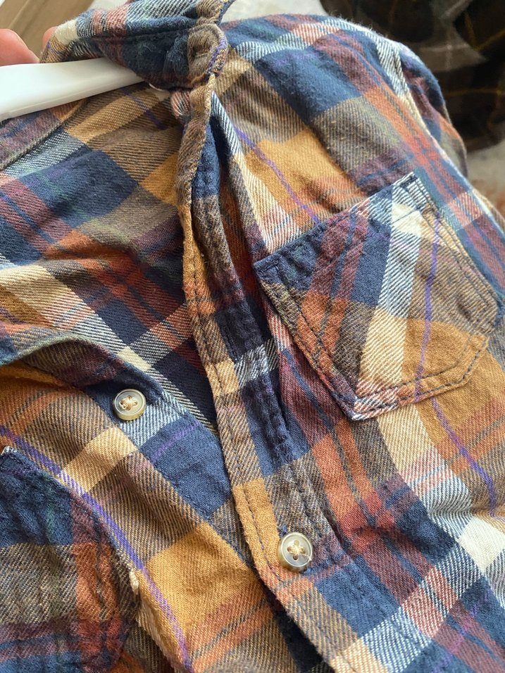 Erkek Çocuk Uzun Kollu Düğmeli Kareli Gömlek - Görsel 3