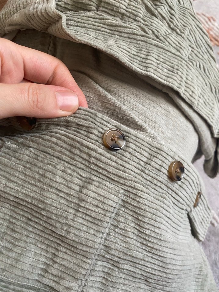 Gri Erkek Çocuk Keten Gömlek - Görsel 4