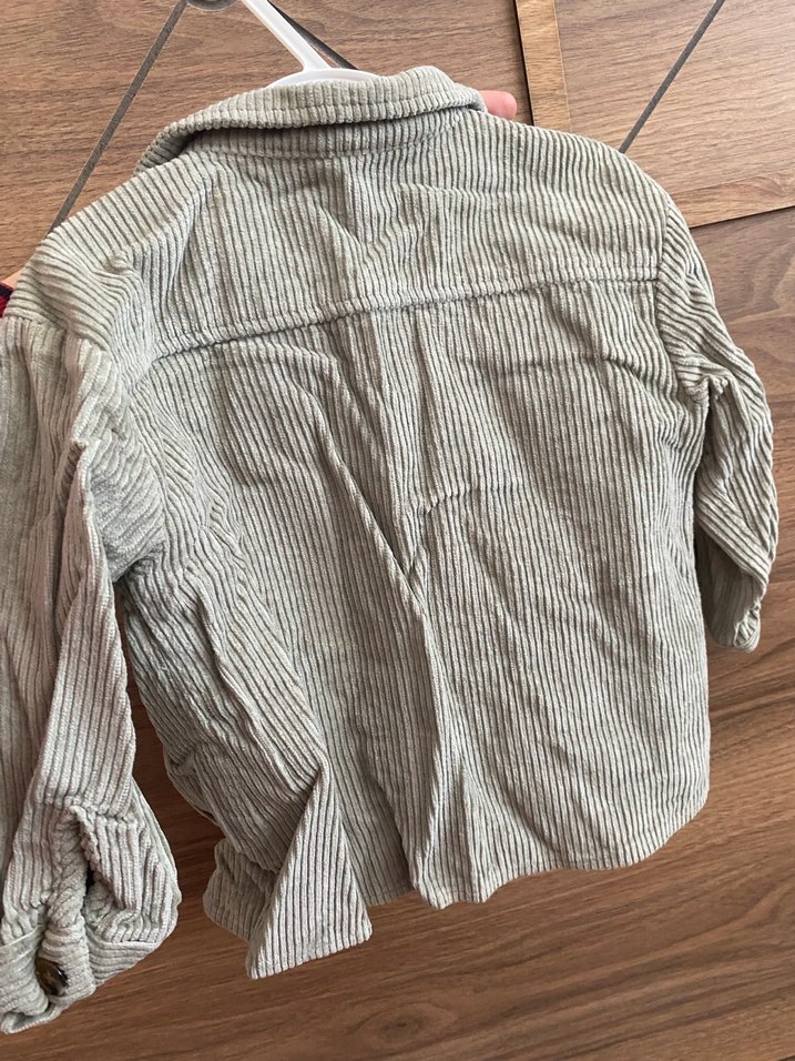 Gri Erkek Çocuk Keten Gömlek - Görsel 3