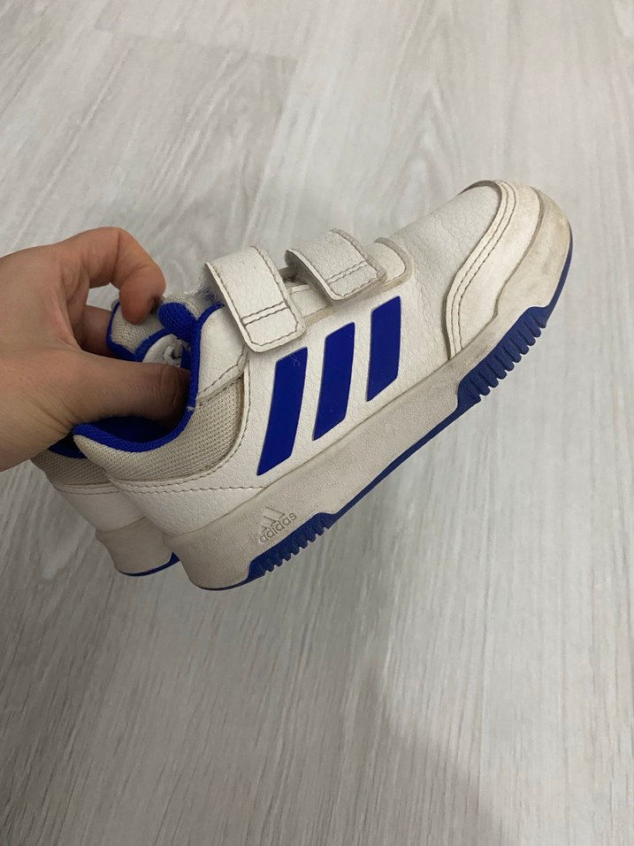 Beyaz Erkek Çocuk Spor Ayakkabı Çift Cırtlı - Görsel 4