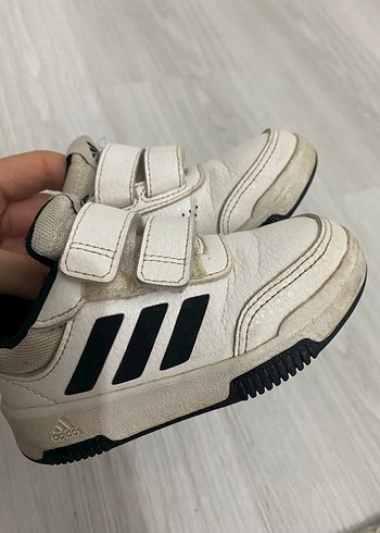 Gri Bantlı Beyaz Erkek Çocuk Spor Ayakkabı - Görsel 4