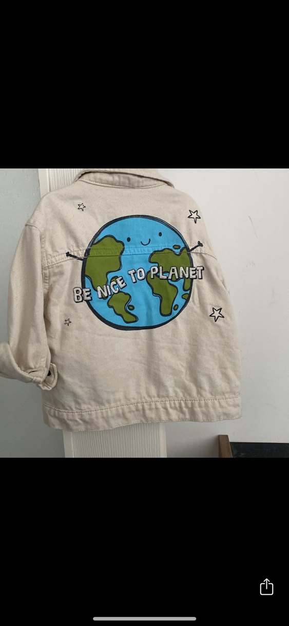 Bej Erkek Çocuk Düğmeli Pamuklu Ceket - Görsel 2