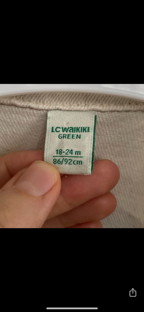 Bej Erkek Çocuk Düğmeli Pamuklu Ceket - Görsel 3