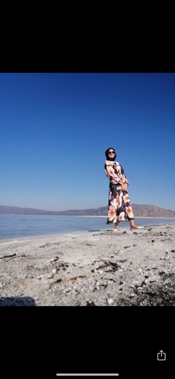 Çiçek Desenli Uzun Bohem Elbise - Görsel 4