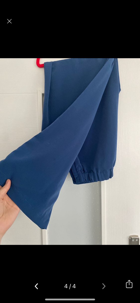 Mavi Uzun Kollu Salaş Kadın Tunik - Görsel 4