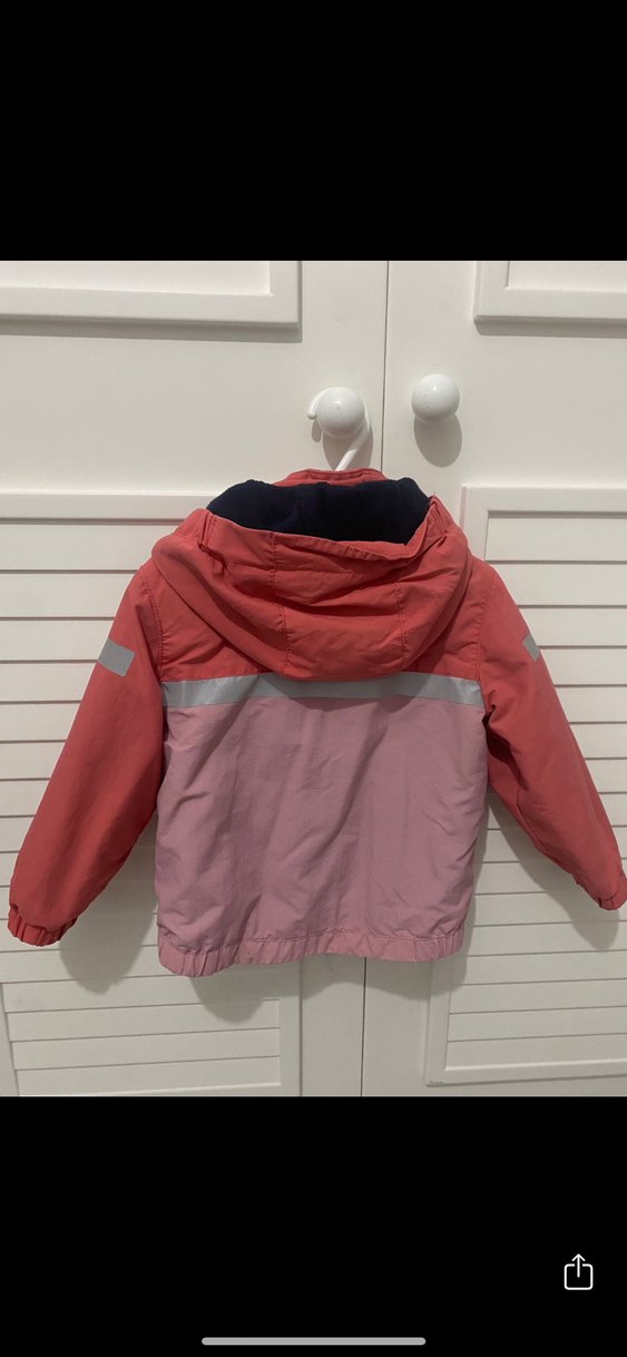 Kız Çocuk Kapüşonlu Fermuarlı Mont - Görsel 2