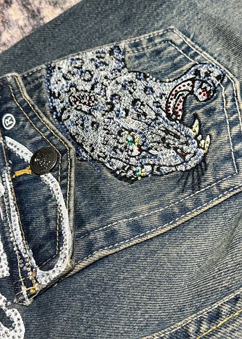 Bershka Mavi Yikamali Denim Jean